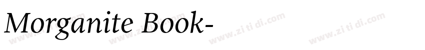 Morganite Book字体转换